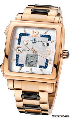 Ulysse Nardin Quadrato Dual Time Rose Gold watches