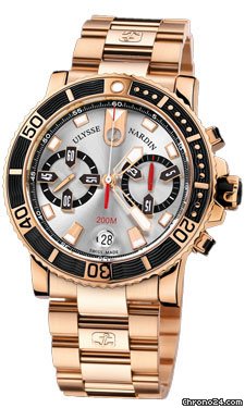 Ulysse Nardin Maxi Marine Diver Chronograph Gold watches