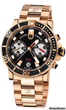 Ulysse Nardin Maxi Marine Diver Chronograph Gold watches