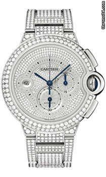 Cartier Ballon Bleu White Gold With Diamonds watches