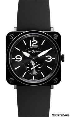 Replica Bell & Ross BR-S Quartz Black Ceramic Watch