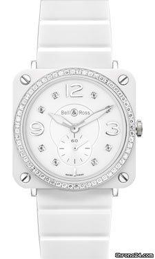 Bell & Ross BR-S Quartz White Ceramic Phantom watches