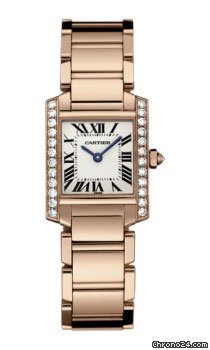 Cartier Tank Francaise Small Gold With Diamonds watches