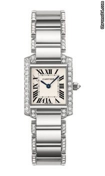 Cartier Tank Francaise Small Gold With Diamonds watches