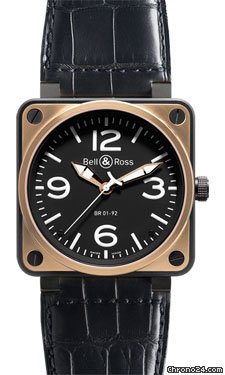 Bell & Ross BR 01-92 Automatic Pink Gold and Carbon watches
