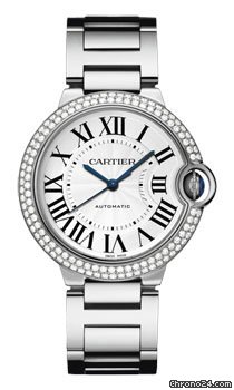 Cartier Ballon Bleu White Gold With Diamonds watches