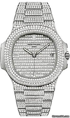 Patek Philippe Nautilus Mens White Gold watches