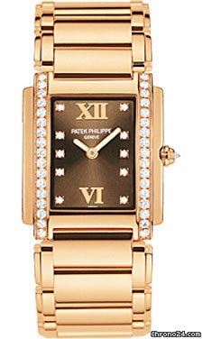 Replica Patek Philippe Twenty-4 Medium Rose Gold Watch