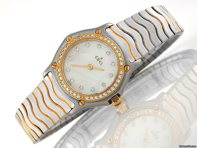 Ebel Damen "MINI SPORT CLASSIQUE" Edelstahl / Gelbgold Quarz watches