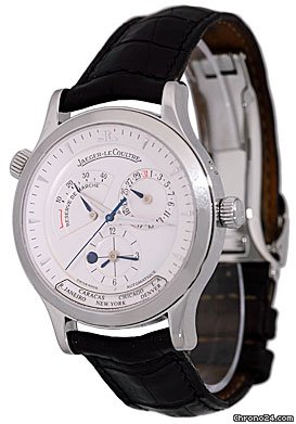 Jaeger-LeCoultre Gent's Stainless Steel Master Geographic World Timer Strapwatch [On Hold] watches