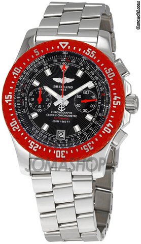 Breitling Skyracer Raven Black Dial Chronograph Mens Watch A2736303-B823SS watches