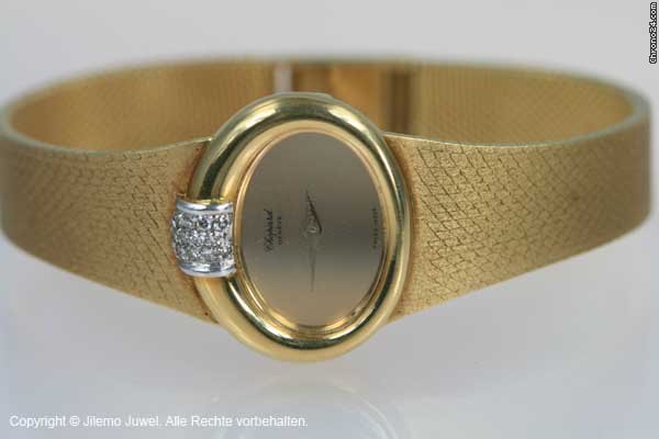 Chopard 750 18 K GELBGOLD HANDAUFZUG MIT DIAMANTEN watches