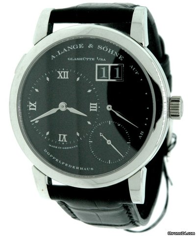 A. Lange & Sohne LANGE ONE "DARTH" PLATINUM WITH RARE BLACK DIAL watches