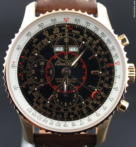 Breitling Datora montbrillant "limited edition" pink gold / lethear strap 151/500 watches