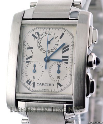 Cartier Tank Francaise Chronograph Mens W51001Q3 watches