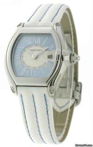 Cartier Roadster Steel Small Blue dial W62053V3 watches