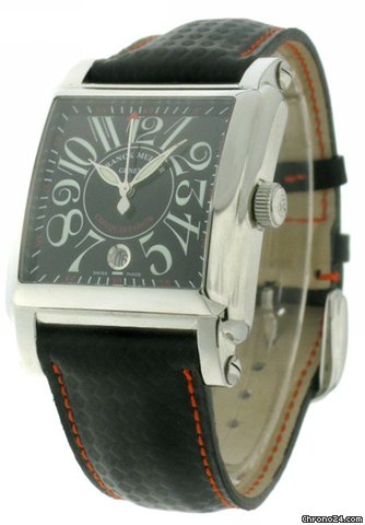 Franck Muller Conquistador 10000 H SC Steel/Leder men watches