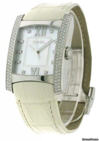 Ebel Brasilia Stainless Steel diamonds pearl dial MOB Quartz watches