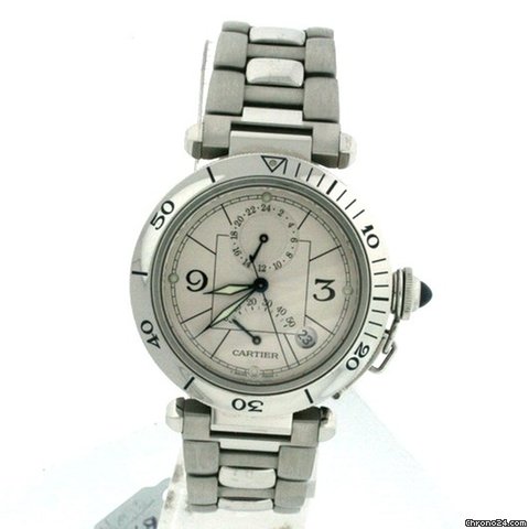 Replica Cartier Pasha GMT Power Reserve Pre-owned Men's Watch