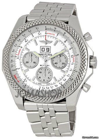 Breitling Bentley 6.75 Stainless Steel Mens Watch A4436412-G679SS watches