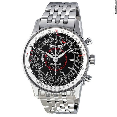 Breitling Navitimer Montbrilliant Datora Steel Black Mens Watch A2133012-B571SS watches