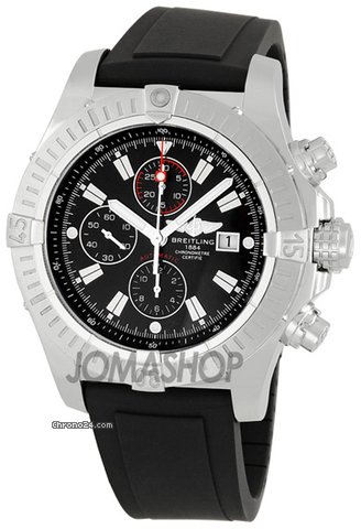 Breitling Super Avenger Black Dial Rubber Strap Mens Watch A1337011-B907BKPD watches