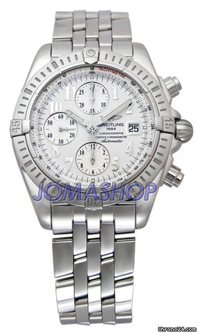Breitling Windrider Chronomat Evolution Steel White Mens Watch A1335611-A573SS watches