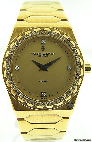 Vacheron Constantin 18kYGwith 4 Diamond Markers& Diamond Bez Bracelet watch watches