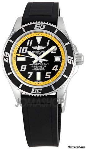 Breitling Superocean Black Yellow Dial Mens Watch A1736402-BA32BKPD watches