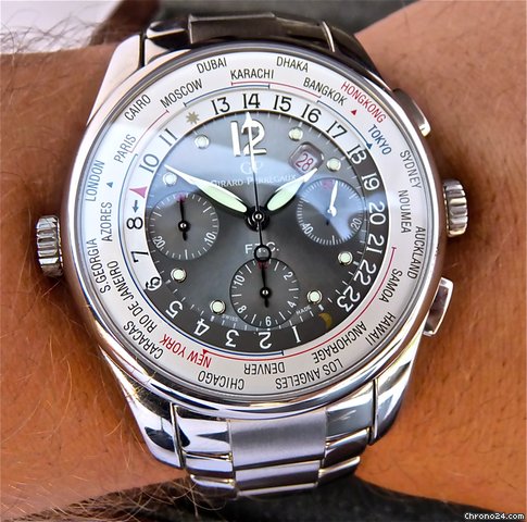Girard Perregaux Limited Edition number 191 / 500 World Time Chronograph Financial watches