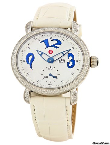 Michele CSX Blue Diamond White Ladies Watch MWW03E000065 watches