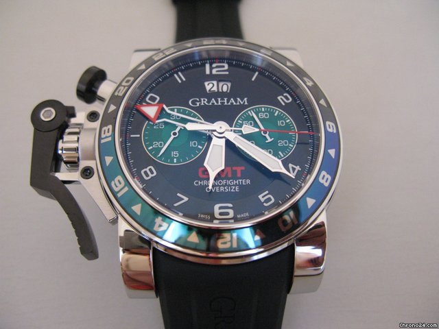 Graham CHRONOFIGHTER CHRONOGRAPH OVERSIZE GMT GREEN watches