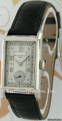 Patek Philippe 452 Vintage Rectangle, Platinum, ca. 1936 watches