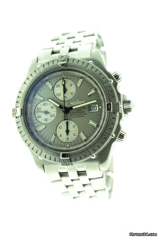 Breitling chronomat brushed+pilot band brushed crosswind racing watches
