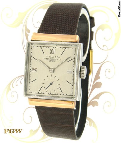 Patek Philippe 1408/1 Vintage 2-Tone Square, Steel & Rose Gold, watches