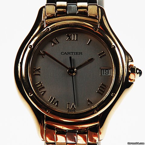 Cartier COUGAR 18K Y/G CASE, S/G BRACELET - watches