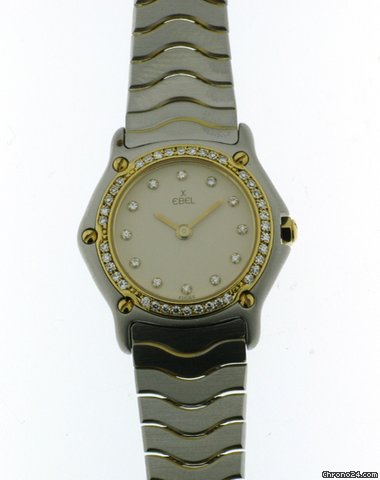 Ebel Classic Mini Ladies diamonds 2-tone watches