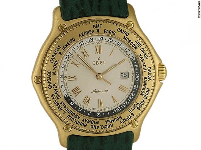 Ebel Voyager Weltzeituhr 18kt Gelbgold 38mm watches