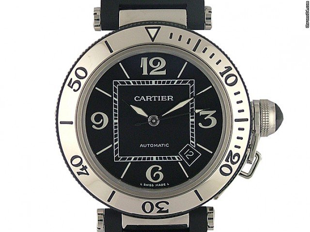 Cartier Pasha Seatimer Automatic Stahl/Kautschuk 40mm watches