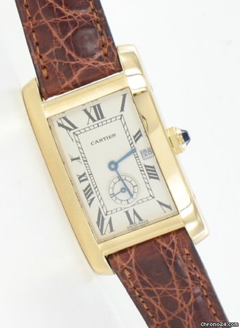 Cartier Tank Americaine in Gelbgold watches