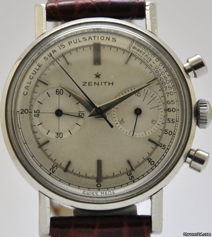 Zenith Sporto Acciaio cassa a vite quadrante medicale anno 1948 watches