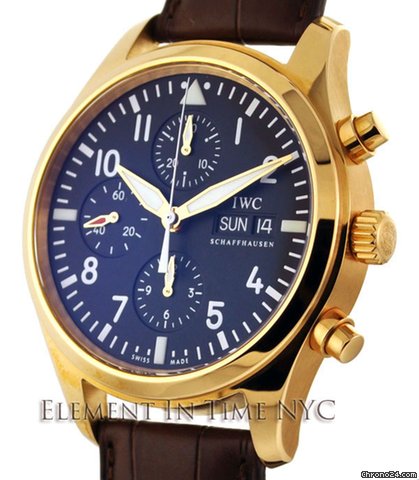 IWC Classic Pilot Chronograph In Rose Gold IW3717-13 watches