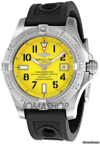 Breitling Avenger Seawolf Yellow Dial Mens Watch A1733010-I513BKRD watches