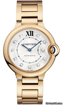 Cartier Ballon Bleu Pink Gold With Diamonds watches