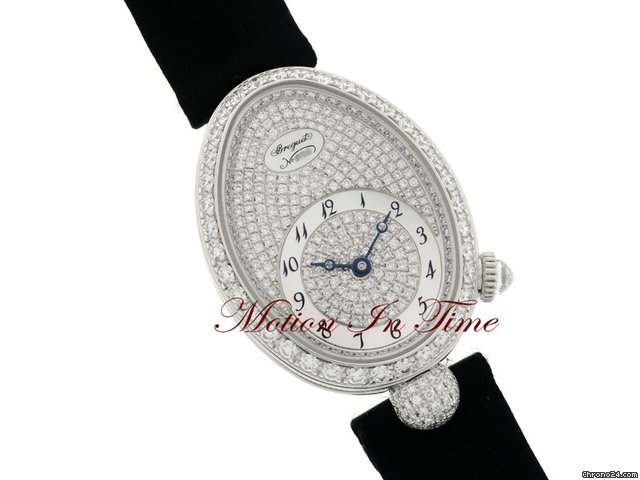 Breguet "REINE DE NAPLES" LADIES' WHITE GOLD DIAMOND RARE NEW MODEL watches