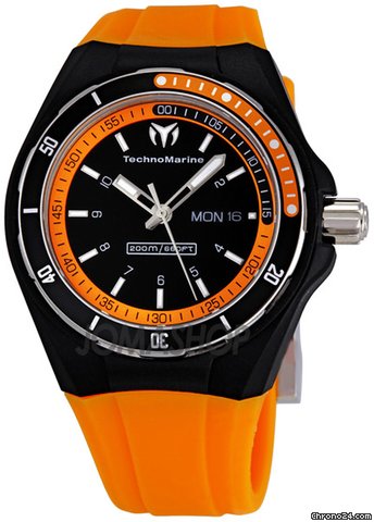 Technomarine Cruise Sport Black and Orange Mens Watch 111016 watches