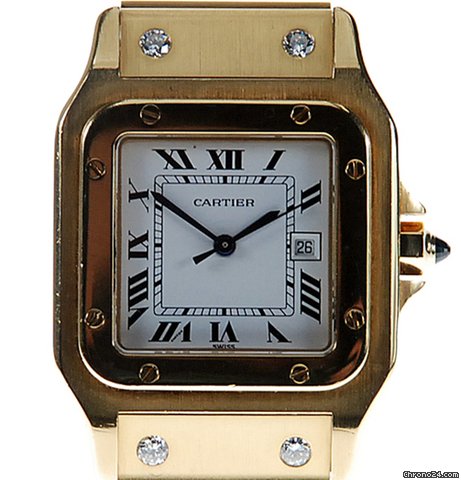 Cartier SANTOS GALBEE 18K Y/G AUTOMATIC - watches