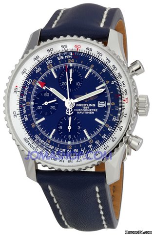 Breitling Navitimer World Blue Dial Strap Watch A2432212-C561BLLD watches