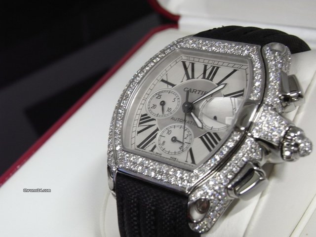 Cartier Roadster XL Chrono Custom Diamond Set watches