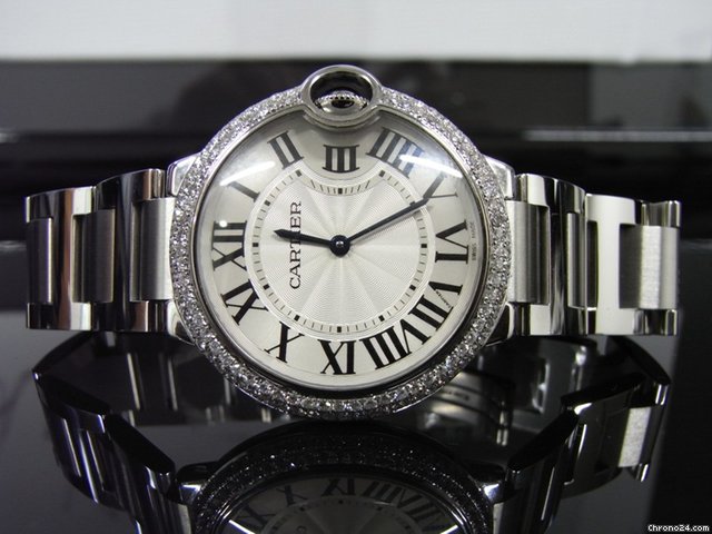 Cartier Ballon Bleu Small Custom Diamond Set watches